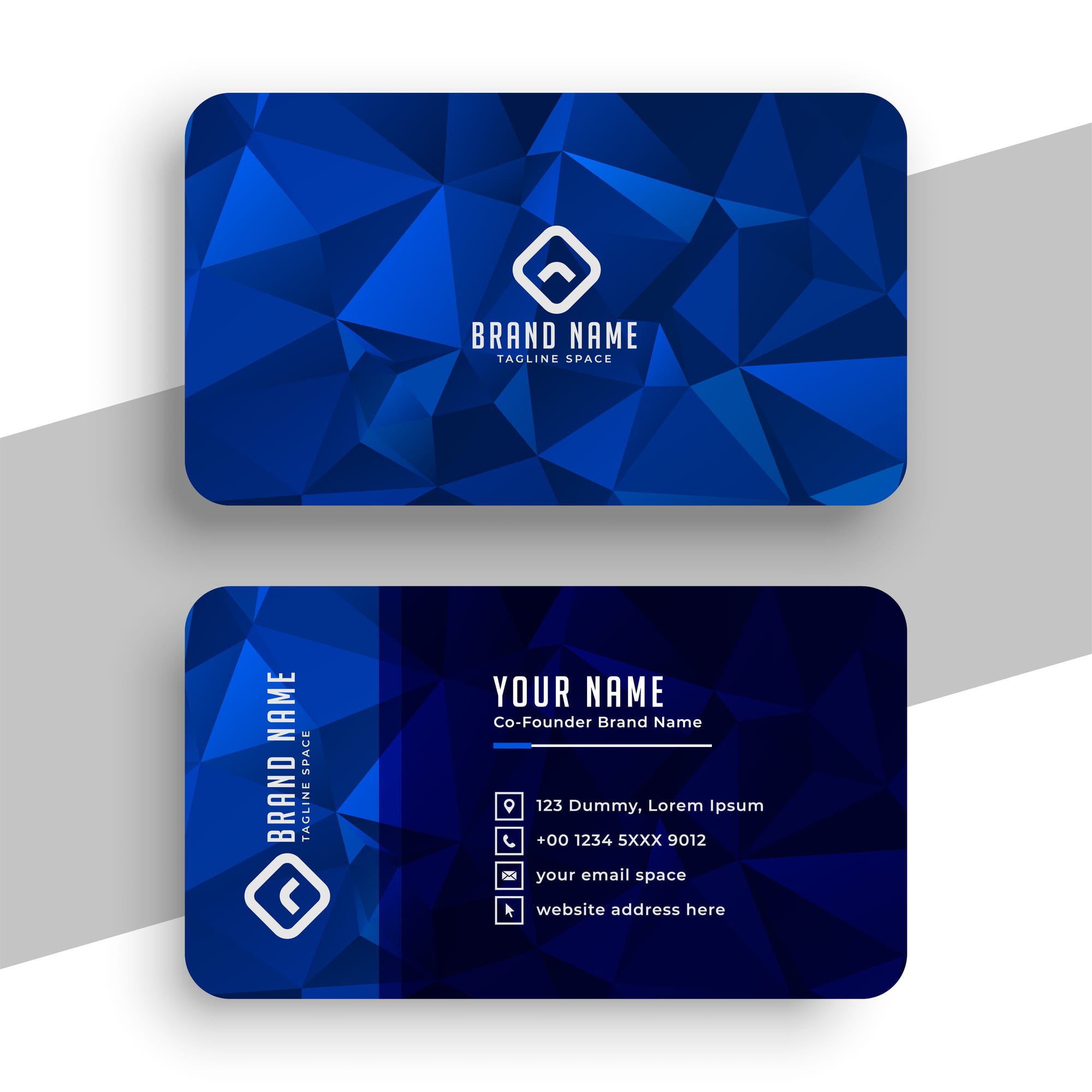 AI-generated business card example